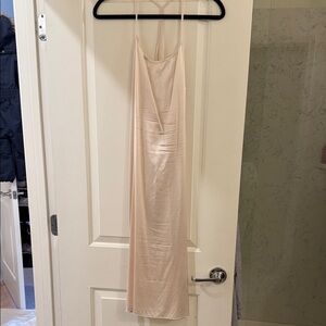 Indah Cream Strappy Dress